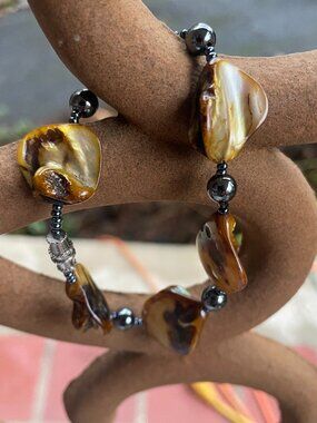 Baltic amber bead bracelet 20g Screw closure